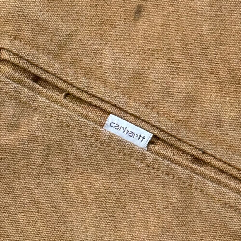 Vintage Carhartt Jacket Mens 80s Detroit 2XL Blanket Lined Duck Canvas Zip 6BLJ - Picture 7 of 10